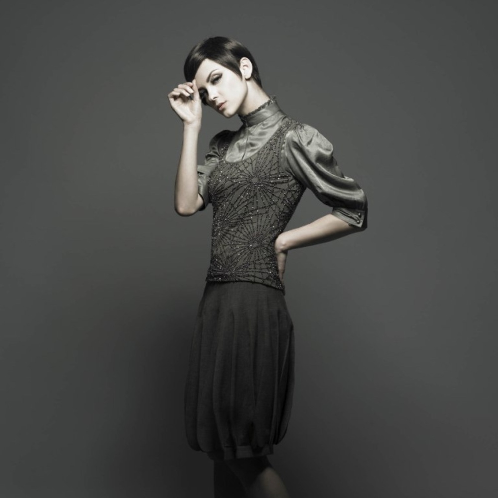 Cotton satin shirt
